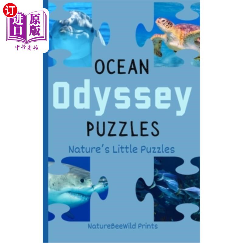 海外直订Ocean Odyssey Puzzles: A Fun Animal Guessing Game For Kids 海洋奥德赛谜题：一个有趣的动物猜谜游戏的孩子