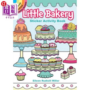 海外直订Little Bakery Sticker Activity Book 小面包贴纸活动手册