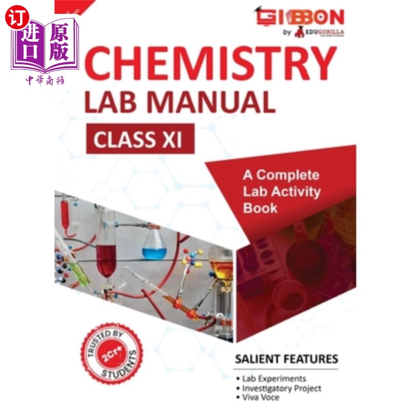 海外直订Chemistry Lab Manual Class XI follows the latest CBSE syllabus and other State B 化学实验室手册第十一课遵循