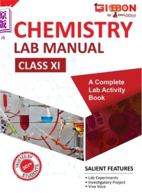 海外直订Chemistry Lab Manual Class XI follows the latest CBSE syllabus and other State B 化学实验室手册第十一课遵循