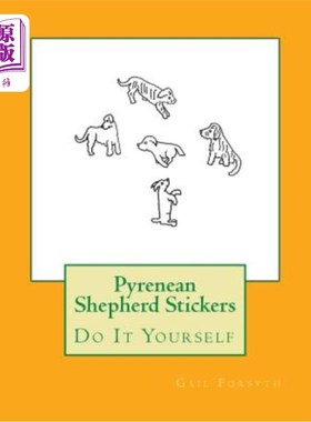 海外直订Pyrenean Shepherd Stickers: Do It Yourself 比利牛斯牧羊人贴纸：自己动手