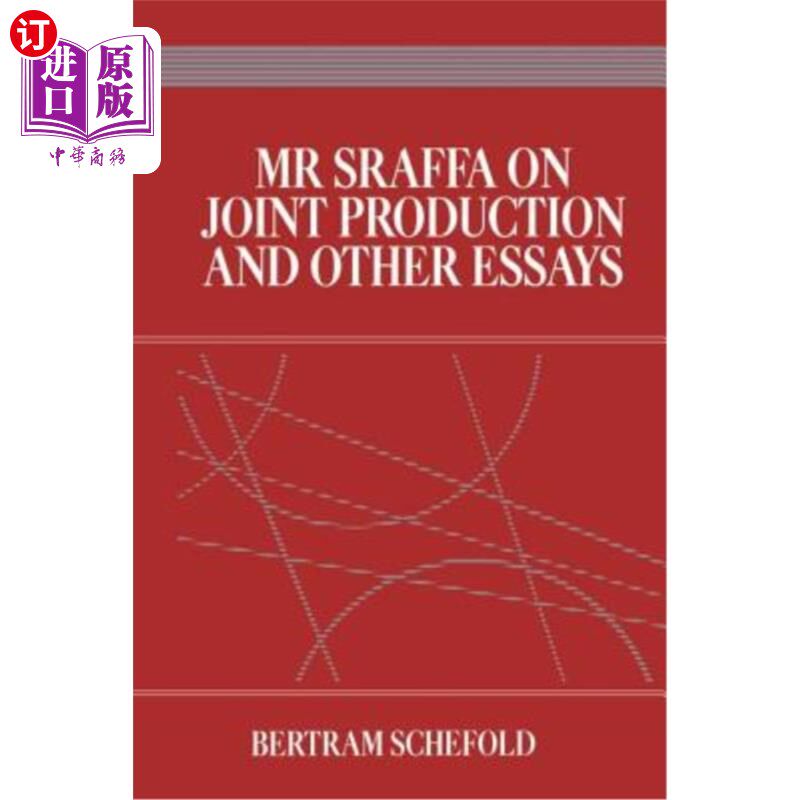 海外直订MR Sraffa on Joint Production and Other Essays 斯拉夫先生谈联合创作和其他论文