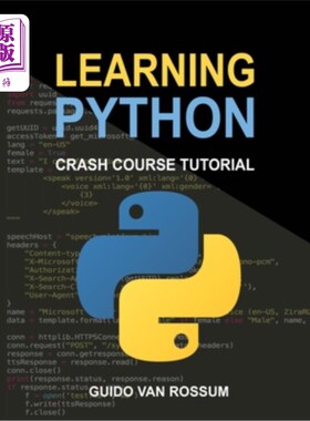 海外直订Learning Python: Crash Course Tutorial 学习Python:速成教程