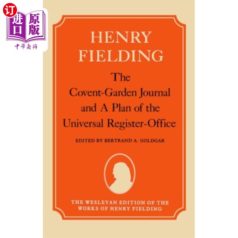 海外直订Covent-Garden Journal and A Plan of the Universa... 《考文特花园学报》和《通用登记处计划》
