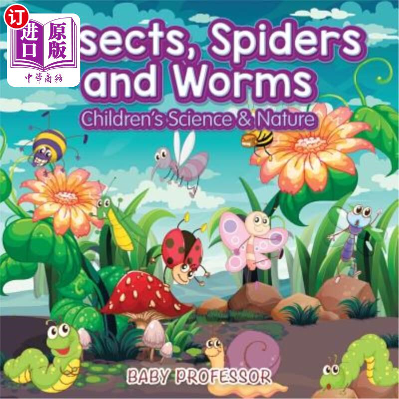 海外直订Insects, Spiders and Worms Children's Science & Nature 昆虫、蜘蛛和蠕虫儿童科学与自然