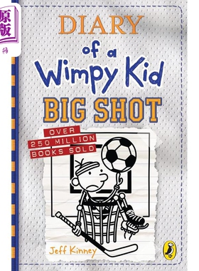 小屁孩日记16 英国版 平装Diary of A Wimpy Kid Book 16 Big Shot! 英文原版 儿童小初文学故事书 进口经典童书【中商原版】