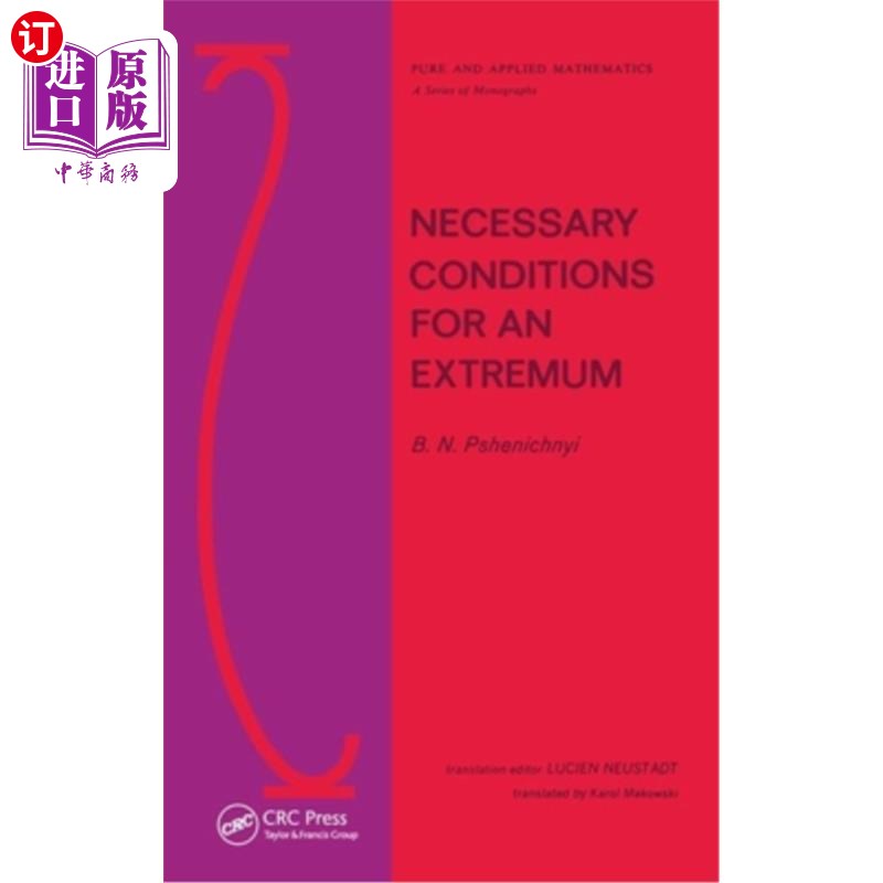 海外直订Necessary Conditions for an Extremum 极值的必要条件