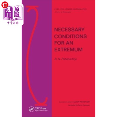 海外直订Necessary Conditions for an Extremum 极值的必要条件