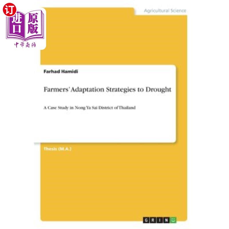 海外直订Farmers' Adaptation Strategies to Drought 农民对干旱的适应策略