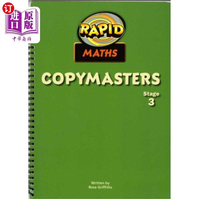 海外直订Rapid Maths: Stage 3 Photocopy Masters 快速数学:第三阶段影印大师