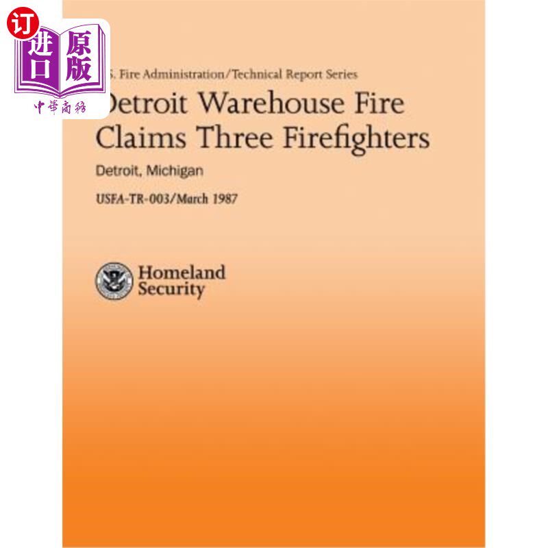海外直订Detroit Warehouse Fire Claims Three Firefighters- Detroit, Michigan
