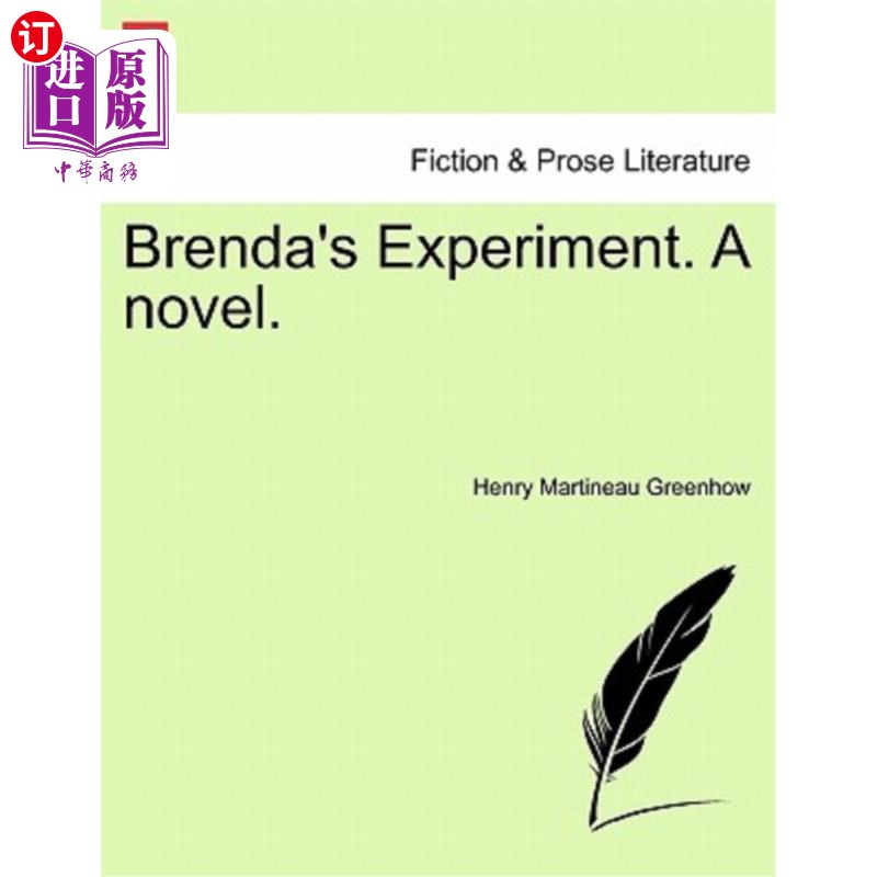 海外直订Brenda's Experiment. a Novel. 布伦达的实验。一本小说。