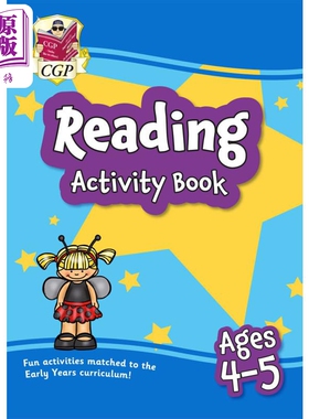 英国原版CGP教辅 New Reading Activity Book for Ages 4-5 Reception 4-5岁新阅读活动书 幼儿园【中商原版】