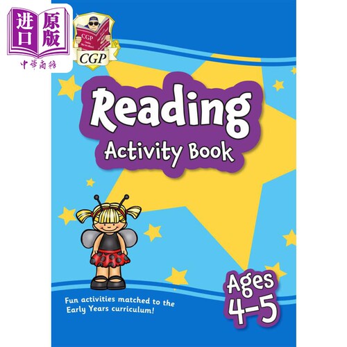 英国原版CGP教辅 New Reading Activity Book for Ages 4-5 Reception 4-5岁新阅读活动书 幼儿园【中商原版】