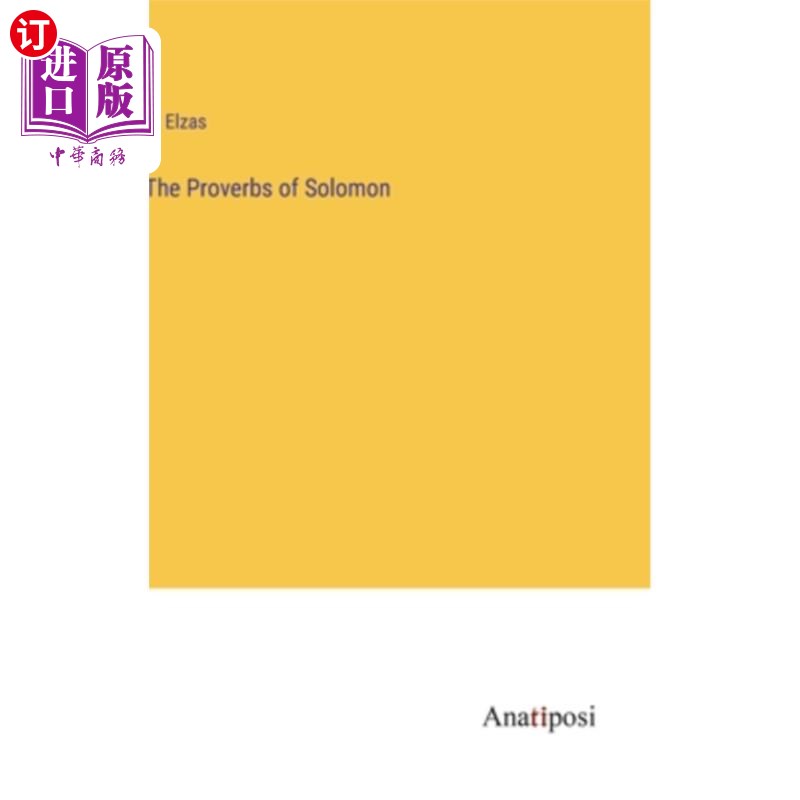 海外直订The Proverbs of Solomon 所罗门的箴言