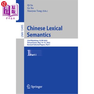 Workshop Virtual Lexical 23rd 第23次研讨 海外直订Chinese Clsw Semantics May Event 2022 汉语词汇语义