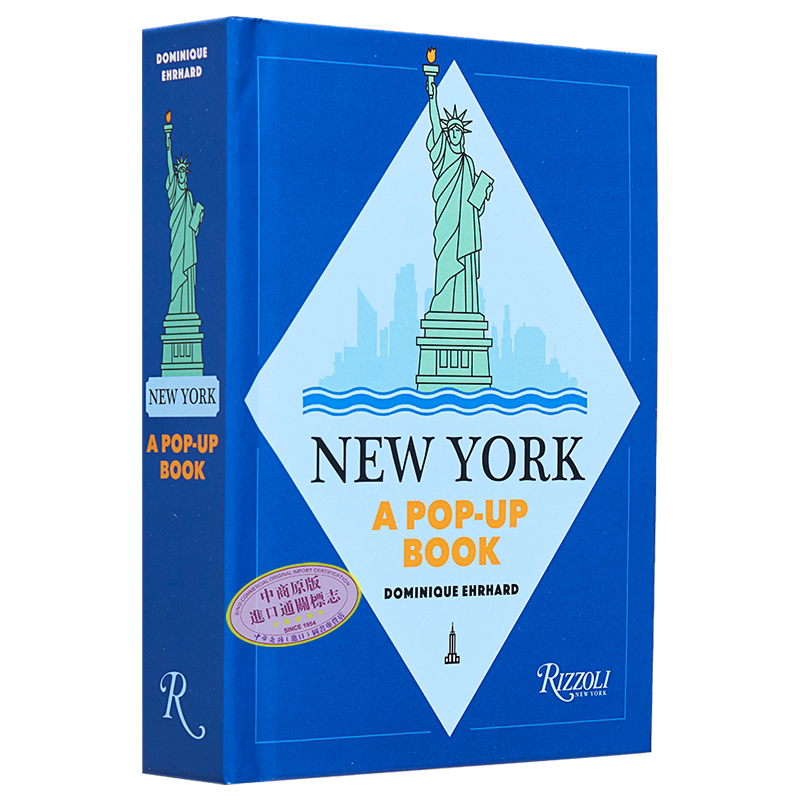 预售 纽约快闪 立体书 英文原版 New York A Pop Up Book Dominique Erhard  纽约城市建筑 旅游指南 【中商原版】