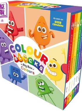 色彩积木套装书 6册Colourblocks My Big Box of Colours 6 Books Collection Set 英文原版 儿童卡通动画 图画书【中商原版?