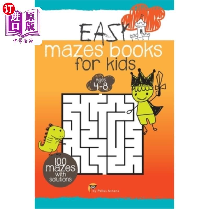 海外直订mazes books for kids: the maze activity books for kids