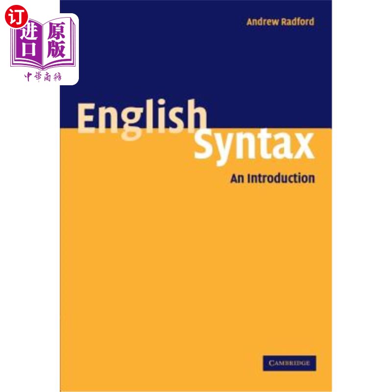 海外直订English Syntax: An Introduction 英语语法导论
