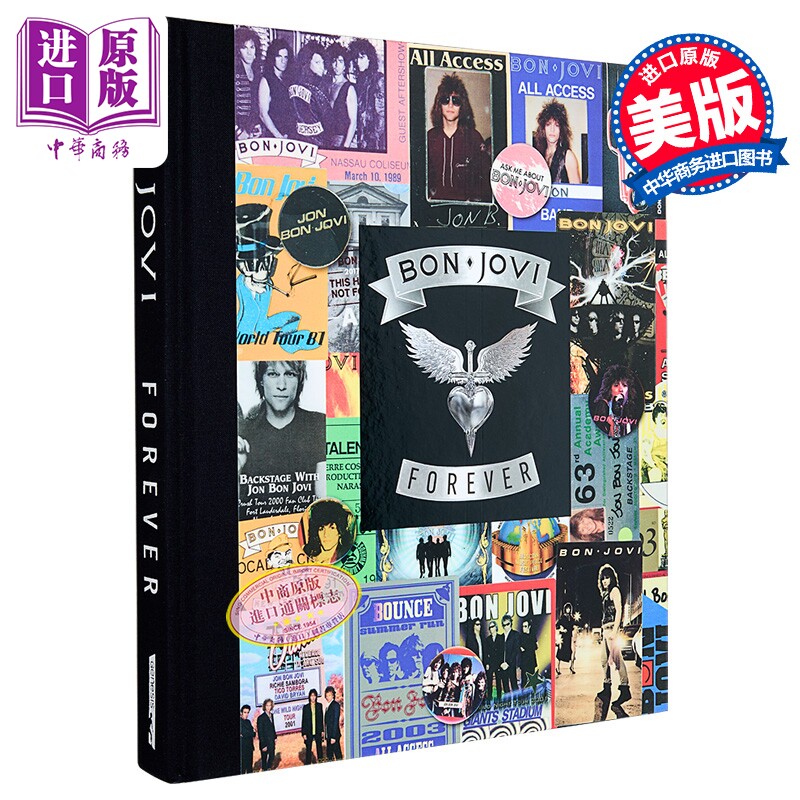 乔恩·邦·乔维自传 记录乐队40年辉煌历史 铁娘子乐队 Bon Jovi Forever 英文原版 Jon Bon Jovi【中商原版】