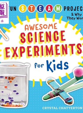 STEAM 创客实验室系列 儿童科学实验 100多个STEAM项目及其工作原理 Awesome Science Experiments for Kids【中商原版】