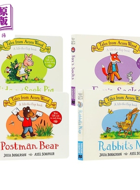 现货 Julia Donaldson Acorn Wood 橡树林里的故事（4册） 英文原版 进口原版 2岁到5岁 儿童图画书【中商原版】【中商原版】