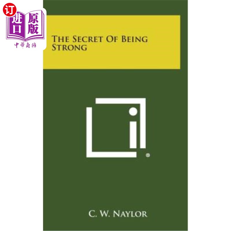 海外直订The Secret of Being Strong 坚强的秘密