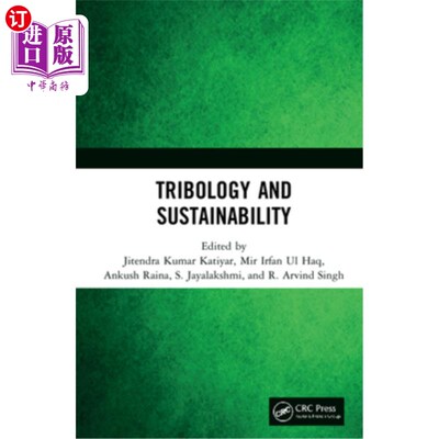 海外直订Tribology and Sustainability 摩擦学和可持续性
