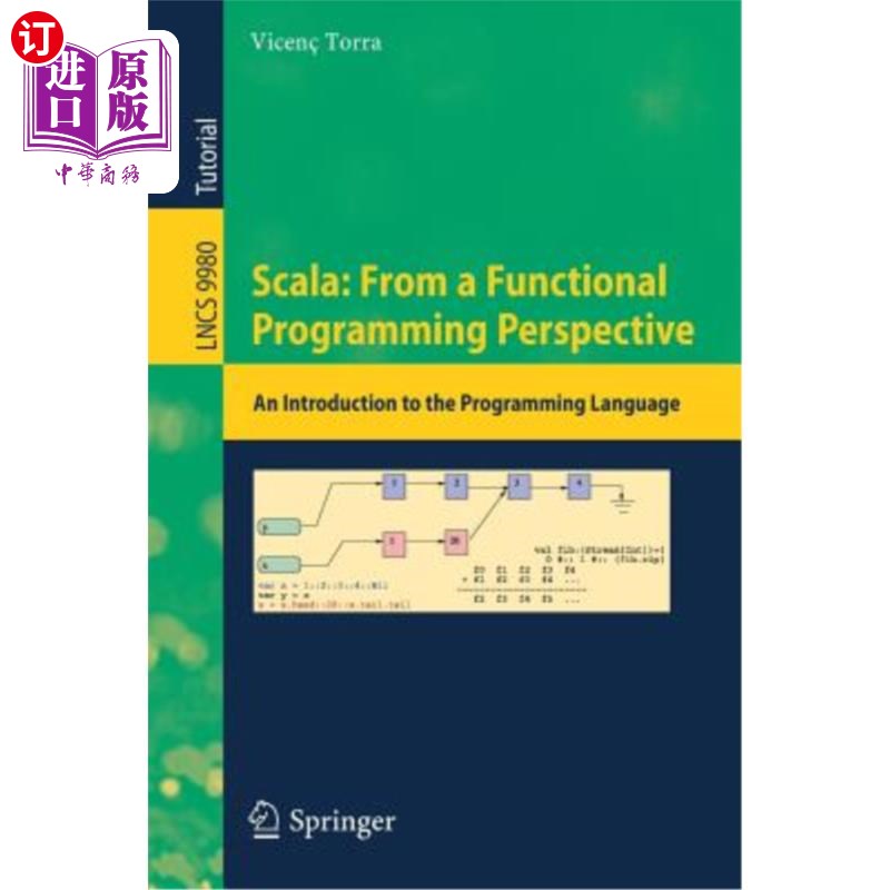 海外直订Scala: From a Functional Programming Perspective: An Introduction to the Program Scala:从函数式编程的角度