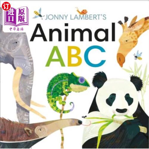 海外直订Jonny Lambert's Animal ABC Jonny Lambert的动物ABC