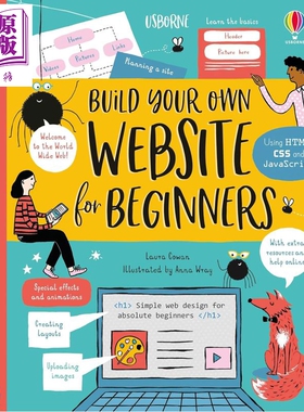 尤斯伯恩初学者 建立自己的网站 Build Your Own Website 英文原版 儿童科普绘本 百科知识科学读物 进口童书【中商原版】