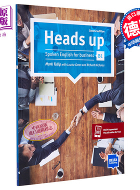 Heads up B1 - new edition Student's Book with audios online商务英语口语课程B1等级 新版学生用书配线上音频【中商原版?