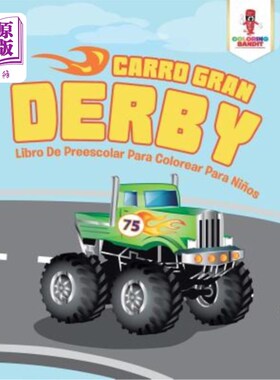 海外直订Carro Gran Derby: Libro De Preescolar Para Colorear Para Ni?os 卡罗格兰德比:幼儿园涂色书