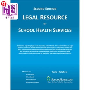 Edition RESOURCE SERVICES 海外直订医药图书LEGAL SOFT 第二版 SCHOOL 学校卫生服务法律资源 for HEALTH COVER Second