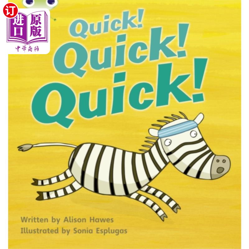 海外直订Bug Club Phonics Fiction Reception Phase 3 Set 07 Quick! Quick! Quick! 虫子俱乐部语音小说接待阶段3集07快！