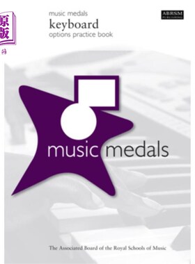 海外直订Music Medals Keyboard Options Practice Book 音乐奖章键盘选项练习手册