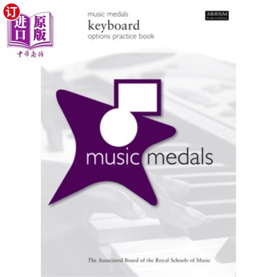 海外直订Music Medals Keyboard Options Practice Book 音乐奖章键盘选项练习手册