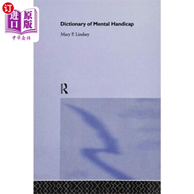 海外直订医药图书Dictionary of Mental Handicap 智障词典