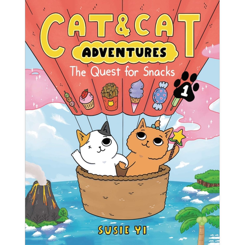 桥梁漫画 猫猫历险记1 寻找零食 Cat & Cat Adventures The Quest for Snacks 英文原版进口 儿童图画图像小说【中商原版】