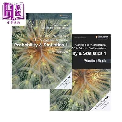 剑桥国际AS & ALEVEL教材+练习册：概率与统计1 英文原版 Cambridge International Mathematics: Probability & Statistics