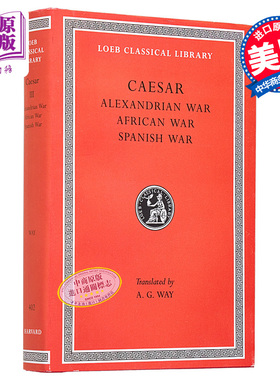 洛布古典丛书 恺撒 亚历山大围城战 非洲之战 征战西班牙 英文原版 Alexandrian War African War 拉英对照【中商原版】
