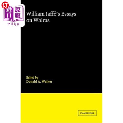 海外直订William Jaffe's Essays on Walras 威廉·贾菲的沃尔拉斯散文