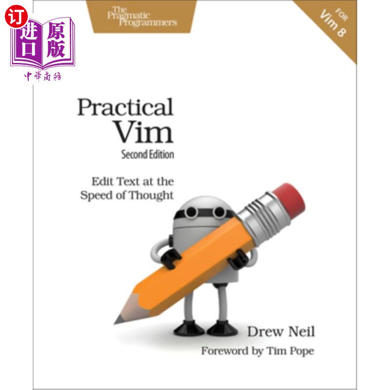 海外直订Practical VIM: Edit Text at the Speed of Thought 实用vim：以思想的速度编辑文本