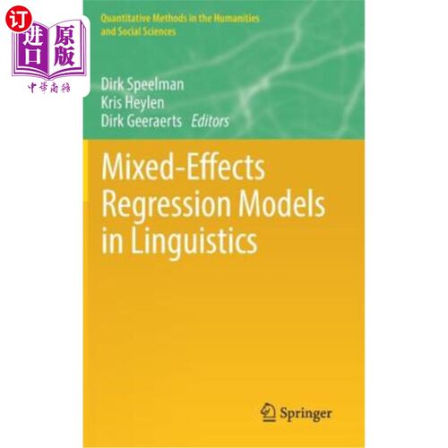 海外直订Mixed-Effects Regression Models in Linguistics 语言学中的混合效应回归模型