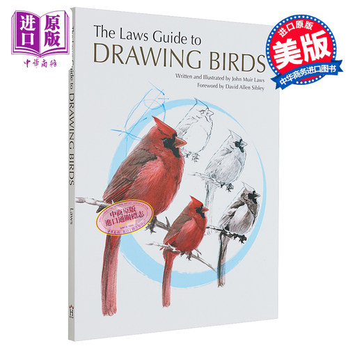 The Laws Guide to Drawing Birds 进口艺术 绘制鸟类规则指南【中商原版】