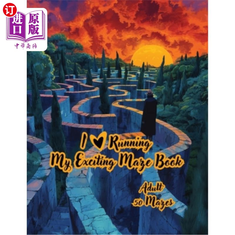 海外直订Maze Puzzles for Adults, Seniors & Teens: 4 Difficulty Levels from Beginner to A 迷宫谜题成人,老年人和青少