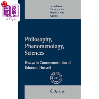 海外直订Philosophy, Phenomenology, Sciences: Essays in Commemoration of Edmund Husserl 哲学，现象学，科学:纪念埃德