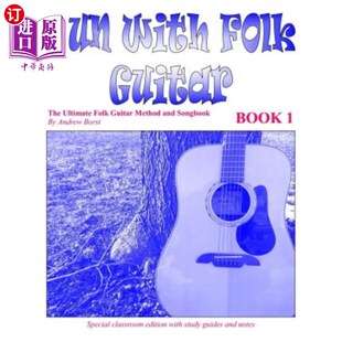 Songbook 民间吉他方法和歌曲集第1册 Folk 有趣 Book and Method Guitar with 海外直订Fun