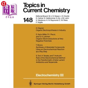 海外直订Electrochemistry III 电化学三世